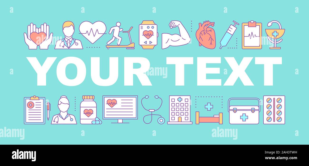 Heart care word concepts banner. Cardiology. Cardiovascular disease ...