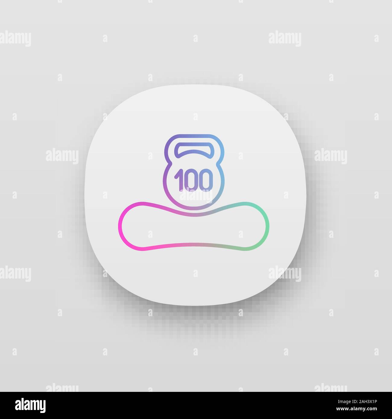 Maximum weight limit up to 100 kg app icon. Mattress weight