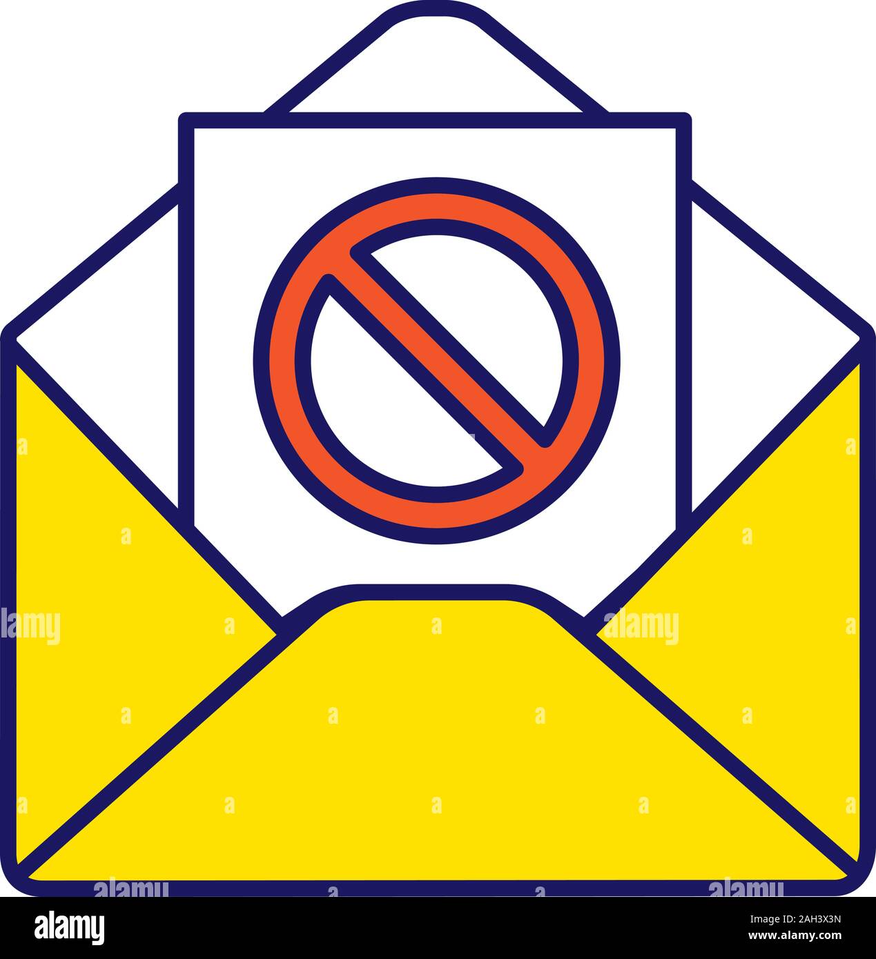 Protest action email notification color icon. Social or political movement targeted mailing. Sending letter with protest event details. Remonstration Stock Vector