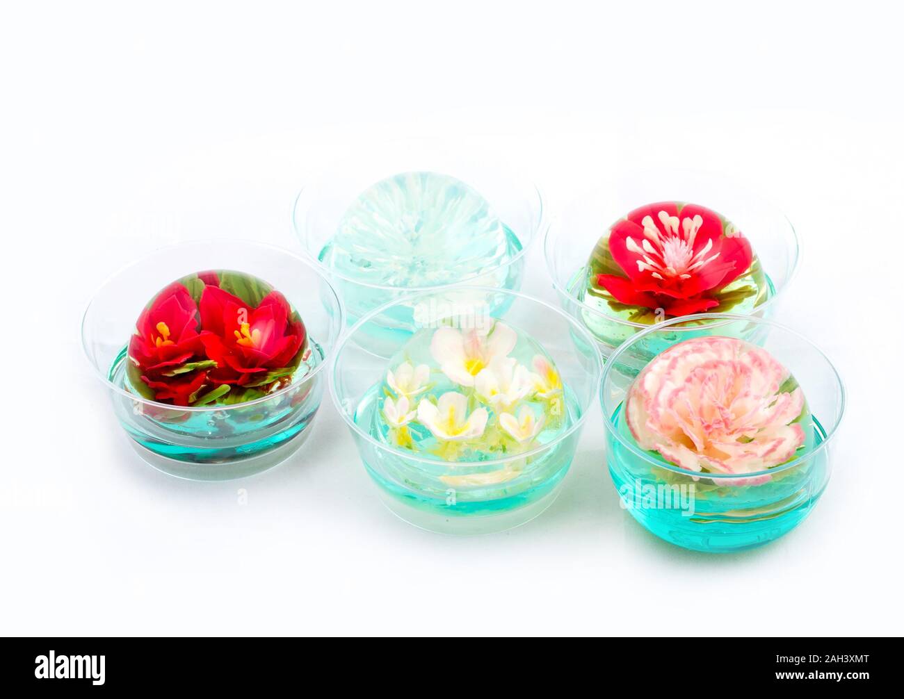 Flower Jelly Cake 3d Jelly Art 3d Agar Stock Photo Alamy