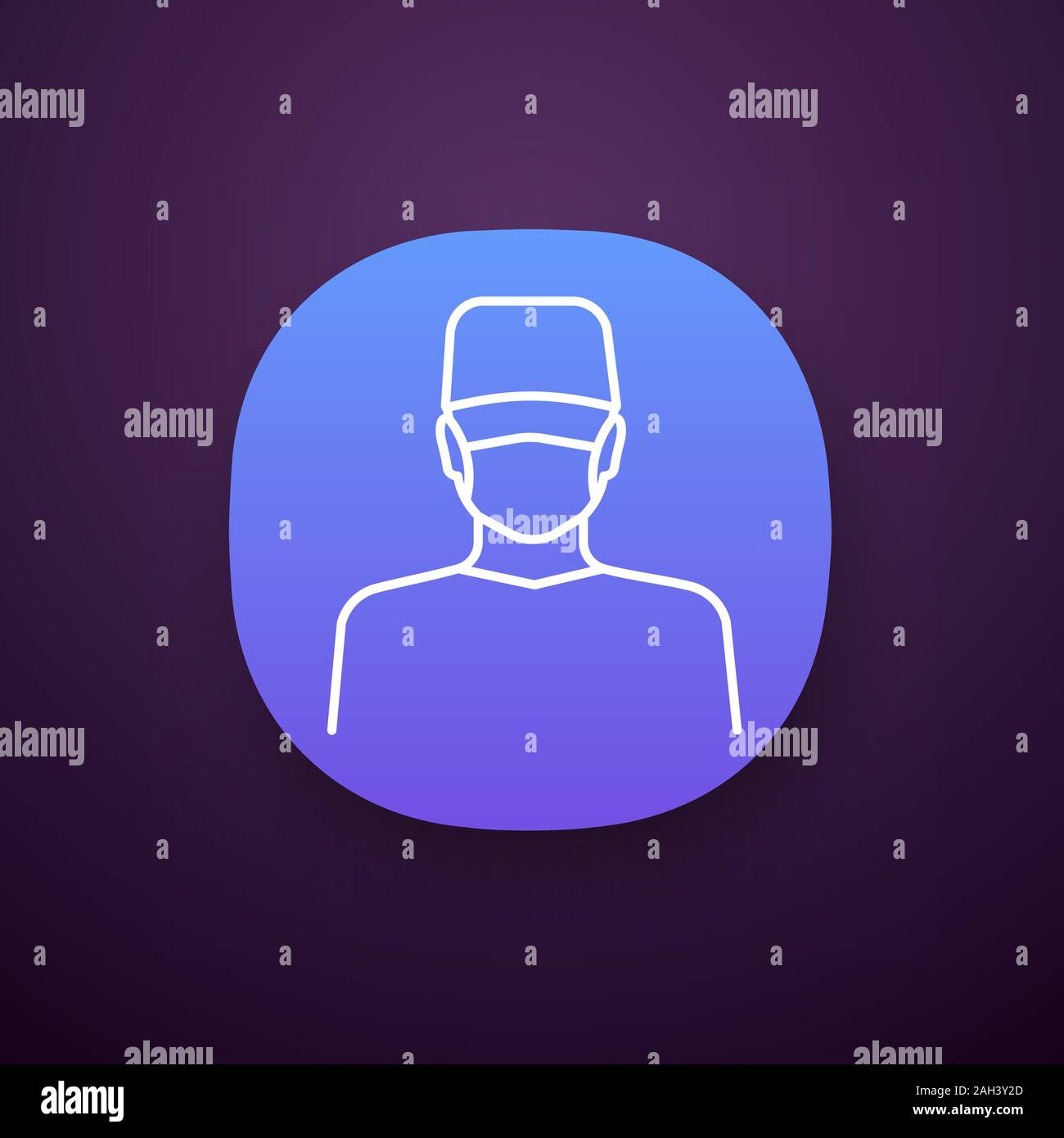 Plastic surgeon app icon. Doctor, therapist, general practitioner ...