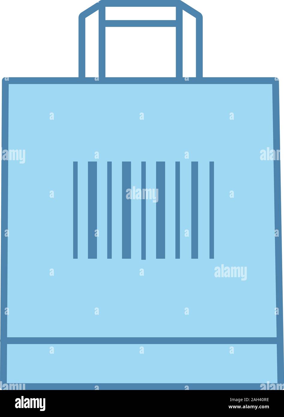 Shopping bag with barcode color icon. Retail. Merchandising. Using ...