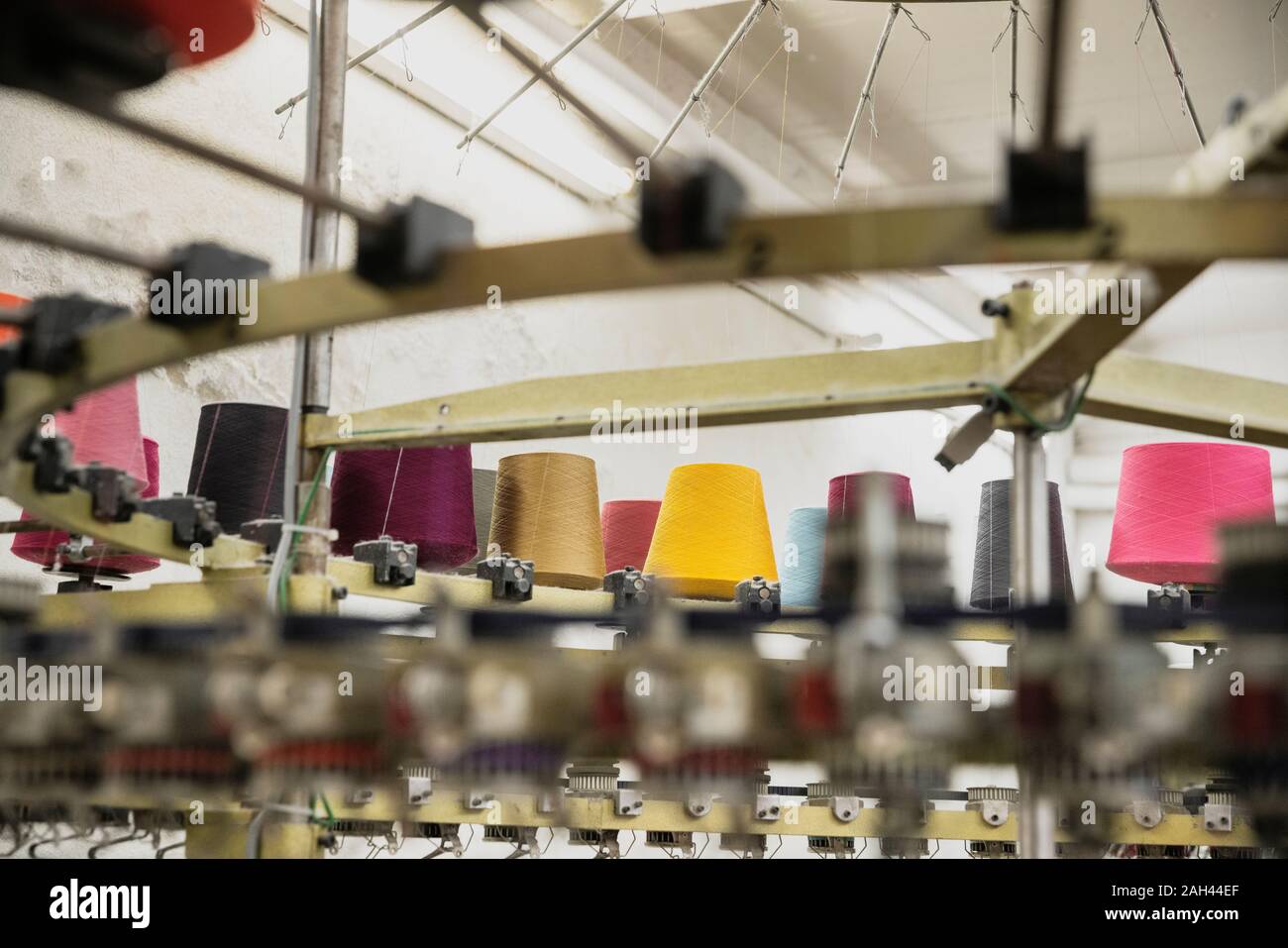 Circular knitting machine hi-res stock photography and images - Alamy