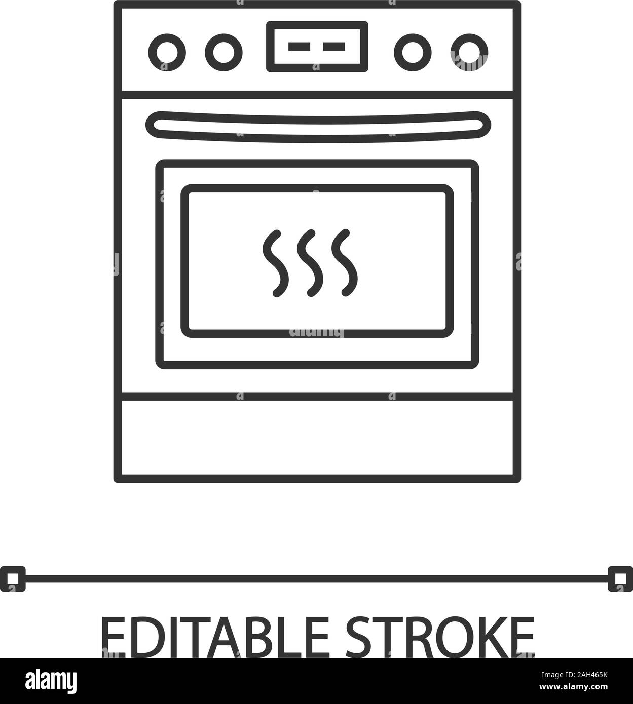Stove burner cartoon icon Royalty Free Vector Image
