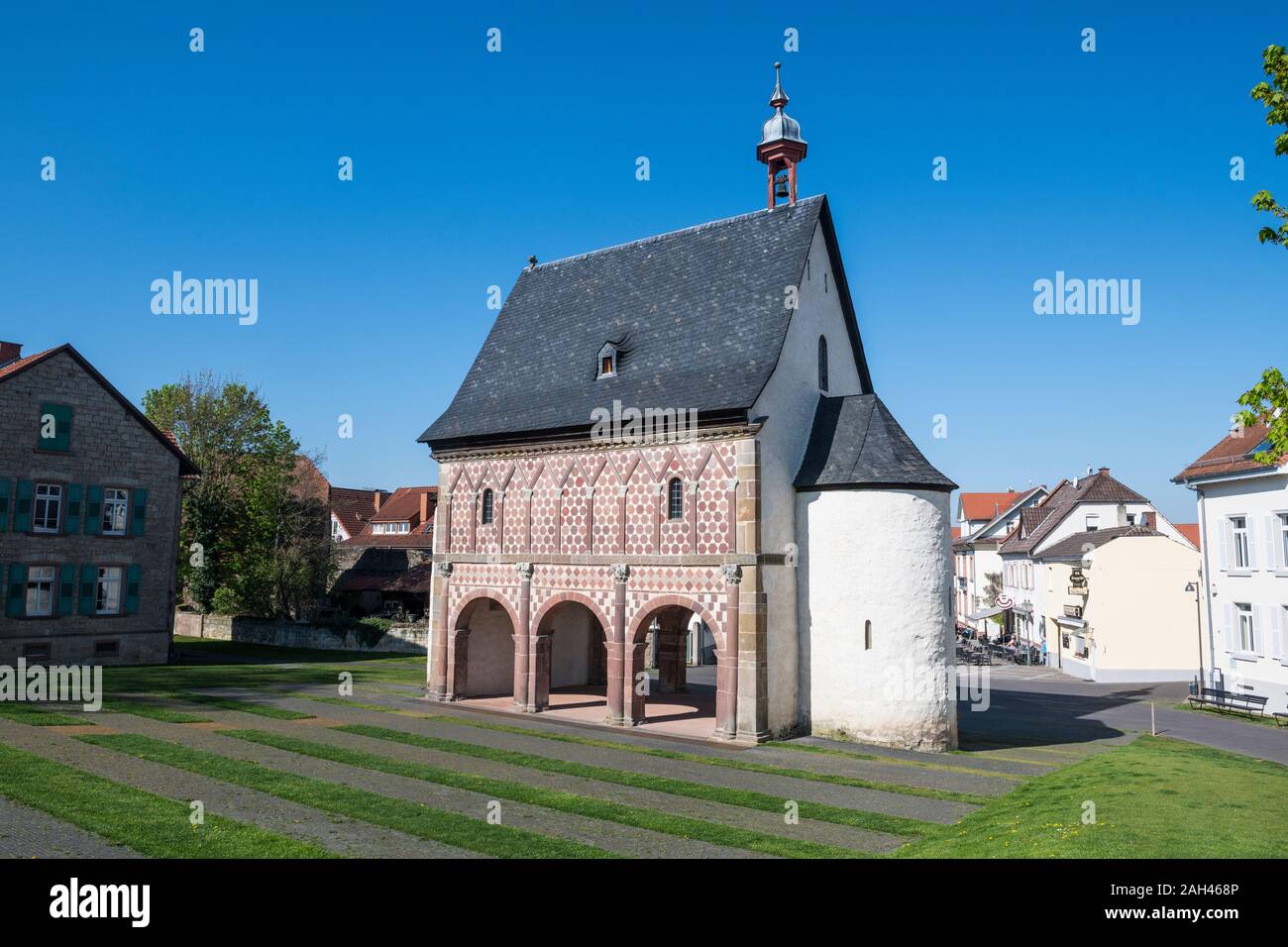 Germany, Hesse, Lorsch, Torhalle of Lorsch Abbey Stock Photo