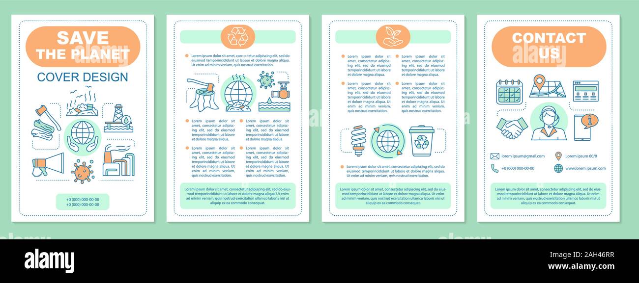 Environmental issues brochure template layout. Save Environment Environmental issues brochure template layout. Save Environment