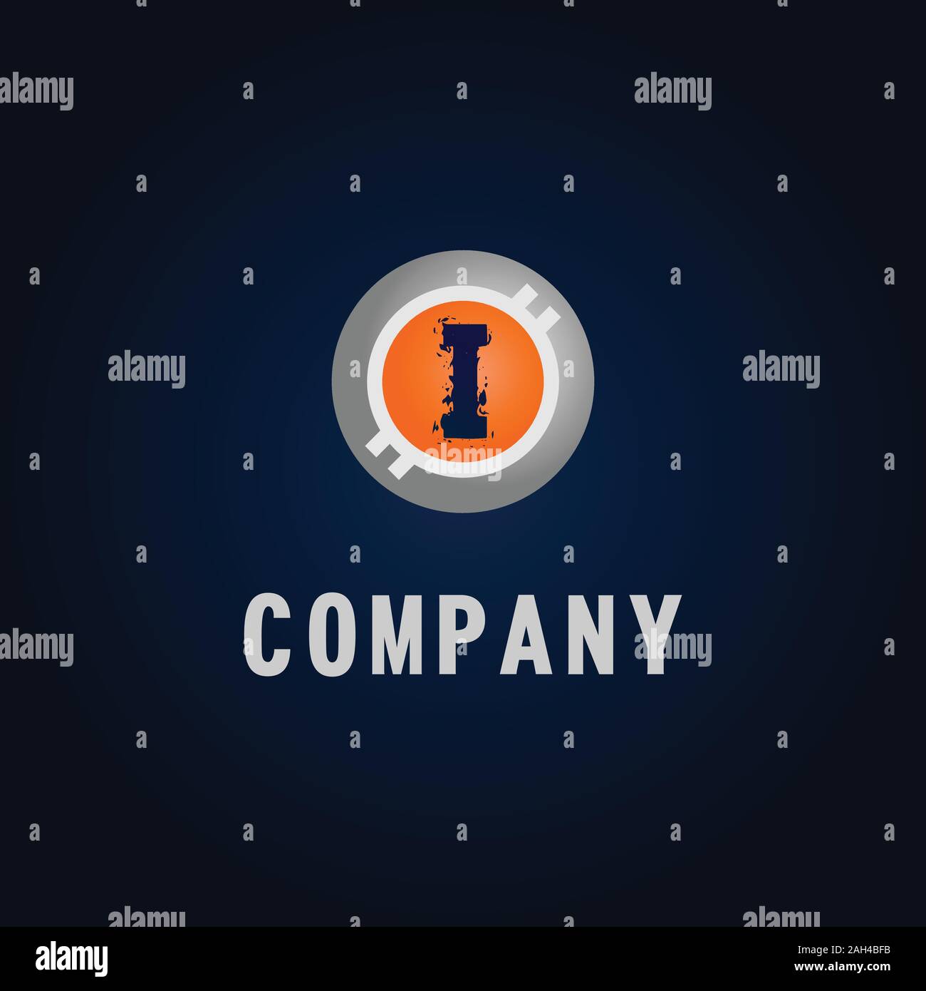 Letter I Alphabetic Logo Design Template, Crypto Curency Logo Concept ...