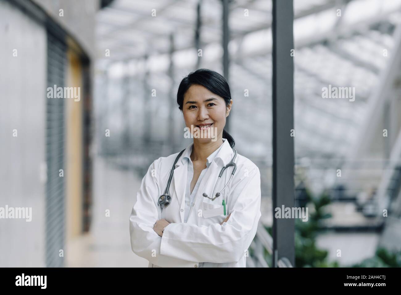 Portrait of a confident female doctor Stock Photo