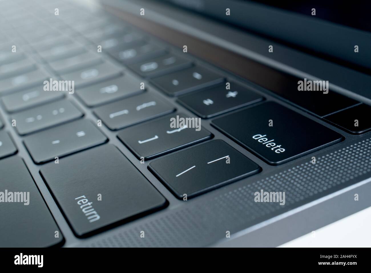 Laptop Touch Bar Stock Photo Alamy