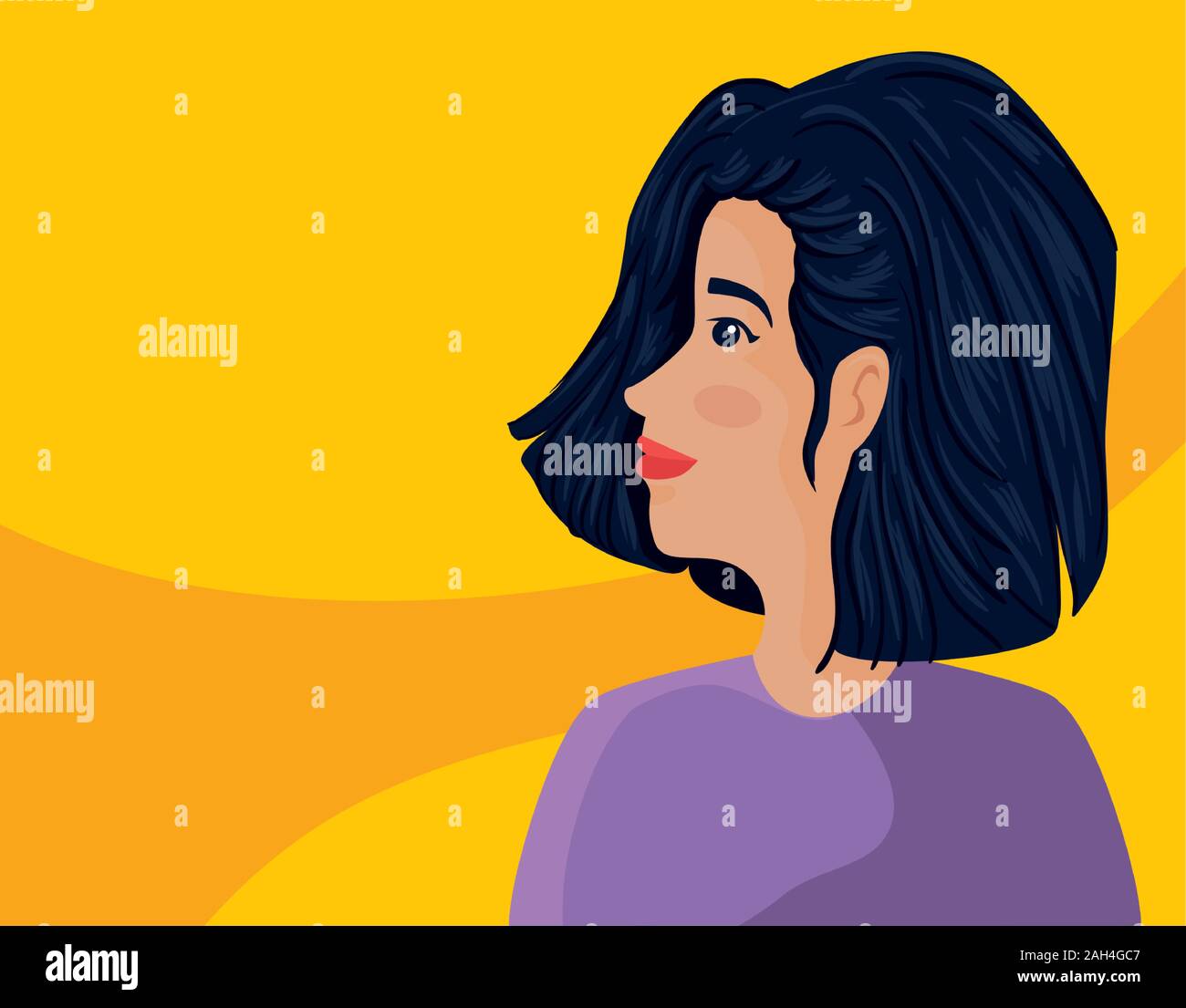 beautiful woman avatar character icon Stock Vector Image & Art - Alamy