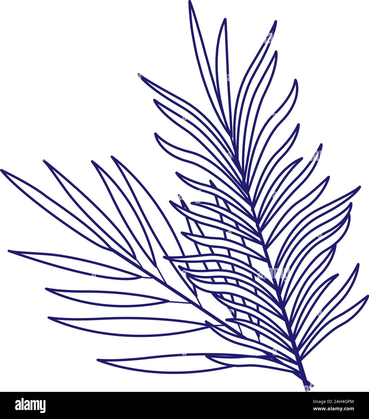 tropical leaves icon image, flat design Stock Vector Image & Art - Alamy