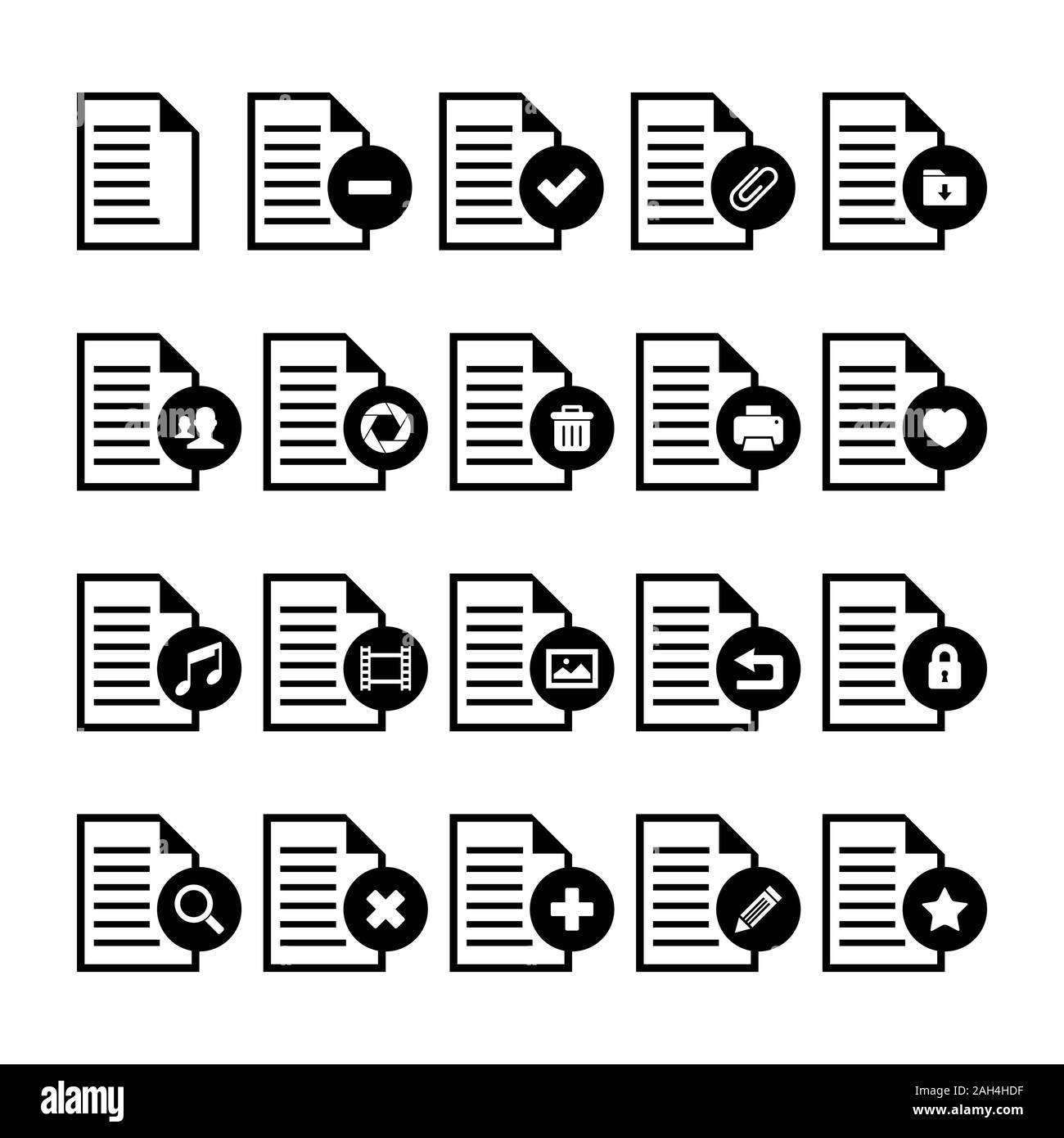 Video file simple vector Cut Out Stock Images & Pictures - Alamy