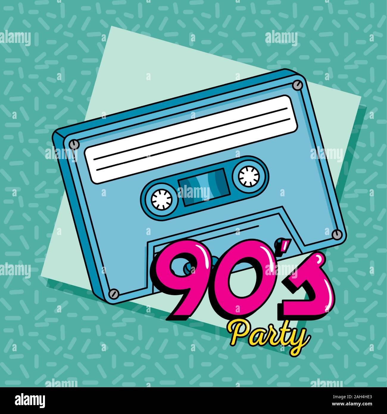 music cassette nineties art style Stock Vector Image & Art - Alamy