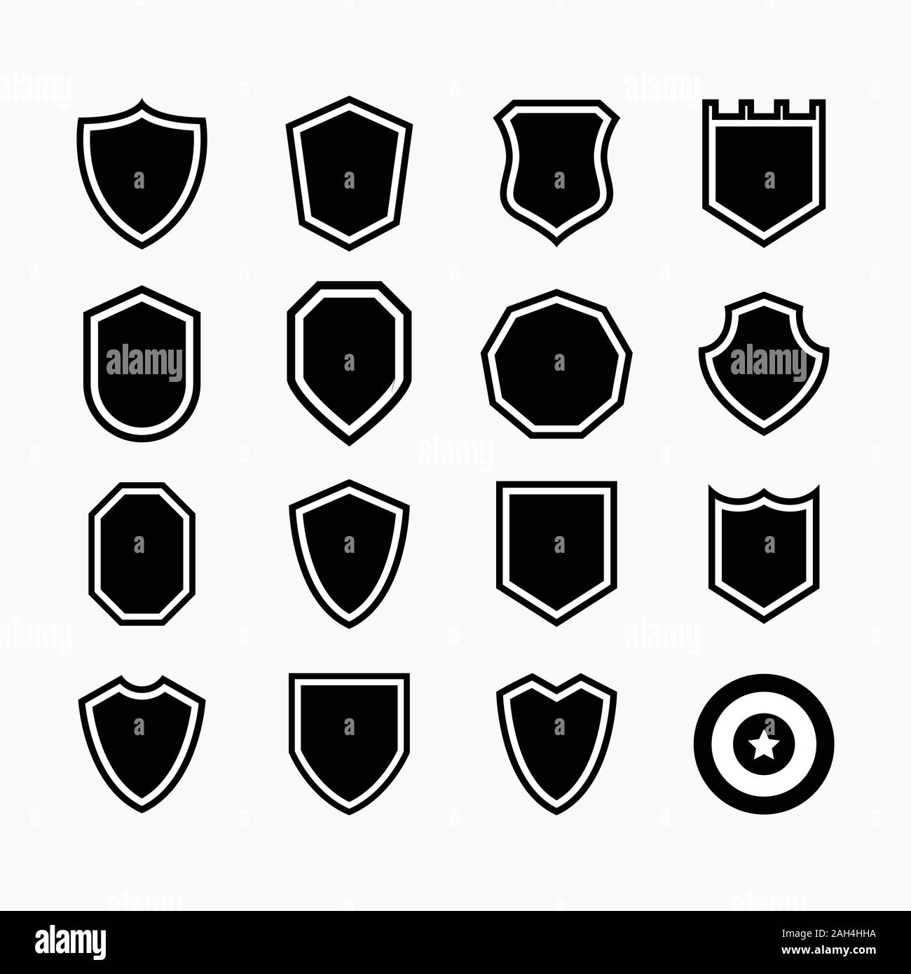 Shield icon set design Stock Vector Image & Art Alamy