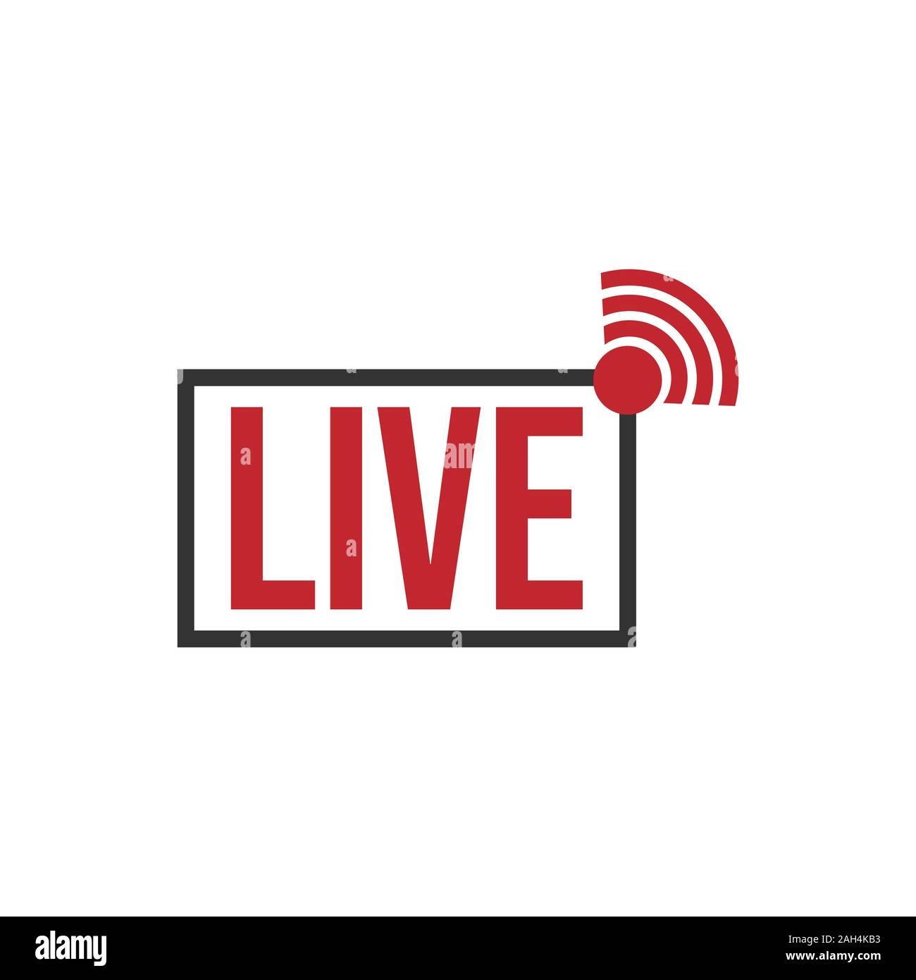 Live stream tv logo icon vector image. Live Streaming online sign vector  design Stock Vector Image & Art - Alamy
