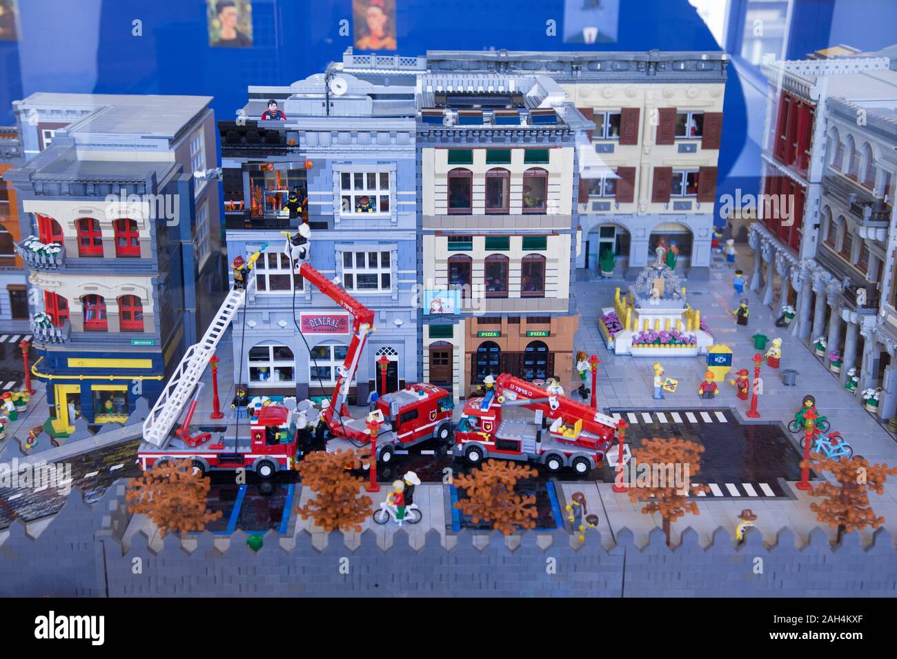 Roma, Italy. 23rd Dec, 2019. Big Diorama City "I Love Lego", an exhibition  dedicated to Lego, the most famous bricks in the world, at Palazzo  Bonaparte in Rome (Photo by Matteo Nardone/Pacific