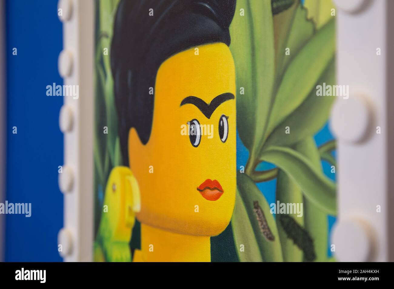 Roma, Italy. 23rd Dec, 2019. Famous paintings reinterpreted with 'lego men' made by Stefano Bolcato 'I Love Lego', an exhibition dedicated to Lego, the most famous bricks in the world, at Palazzo Bonaparte in Rome (Photo by Matteo Nardone/Pacific Press) Credit: Pacific Press Agency/Alamy Live News Stock Photo