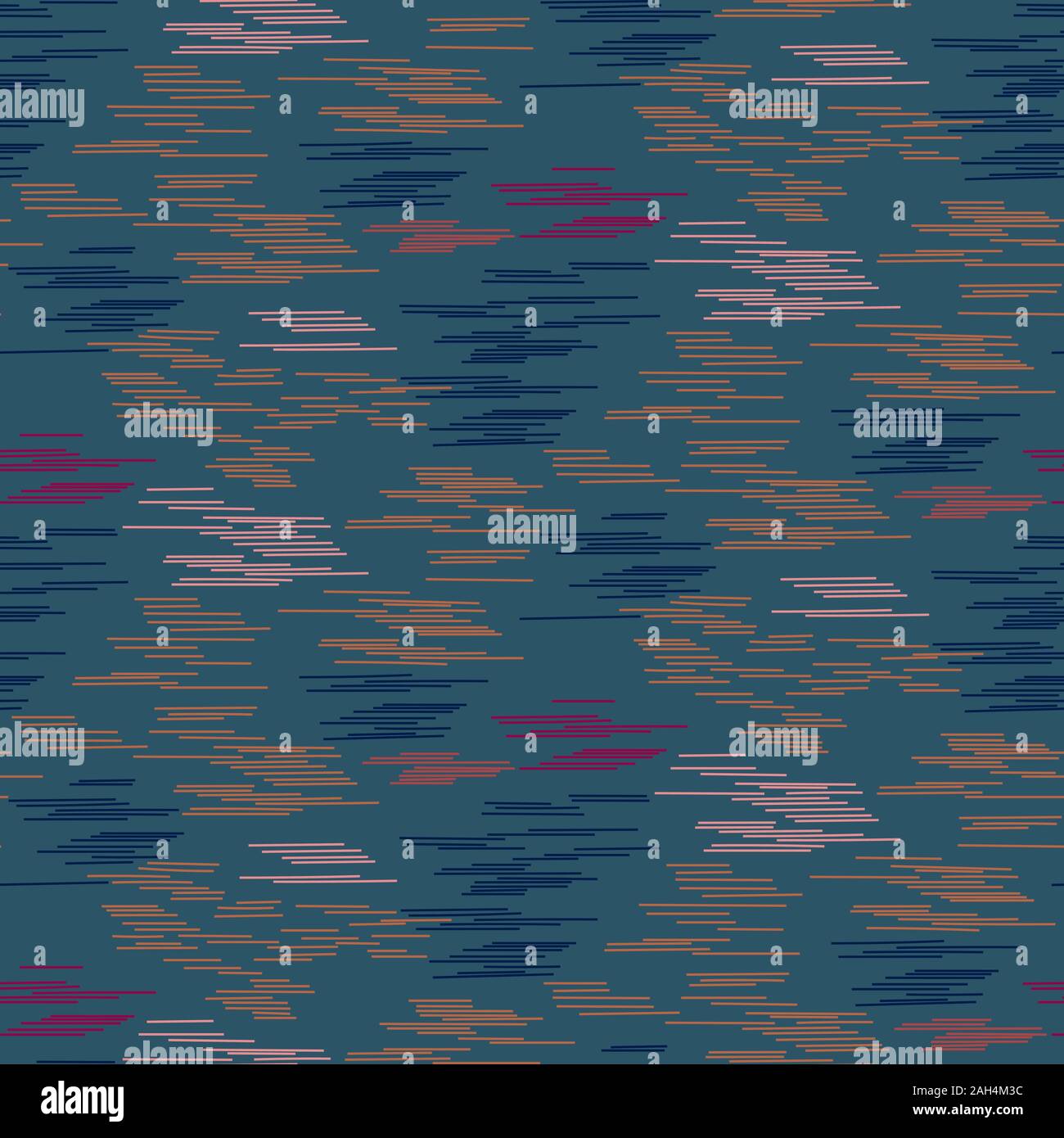 Scratched seamless vector pattern. Fiber stroke lines texture. Stock Vector