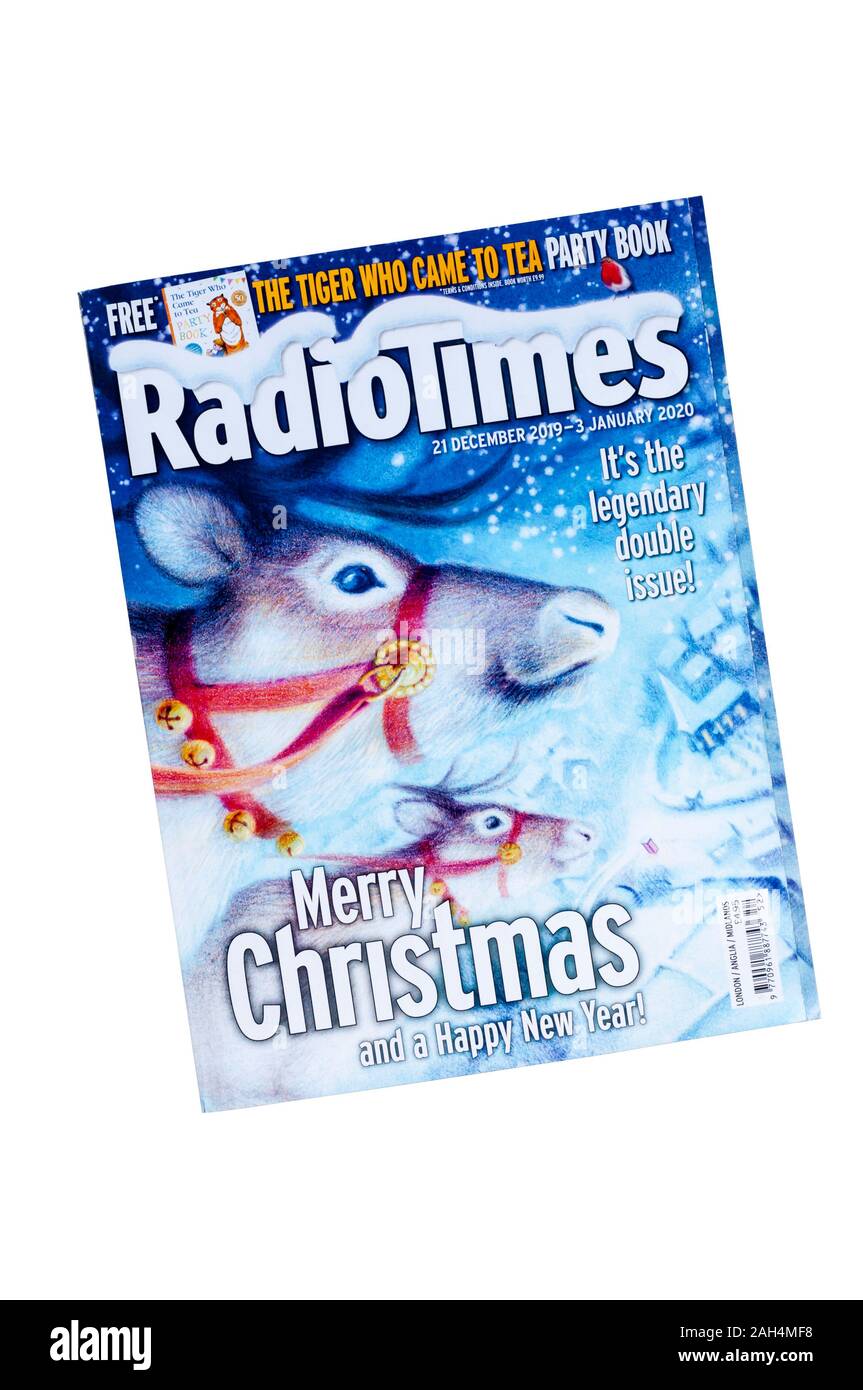 2019 Christmas issue of the BBC Radio Times television TV listings magazine  Stock Photo - Alamy