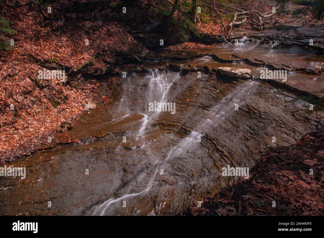 Bridal Veil Falls, Cuyahoga Valley National Park, Ohio Stock Photo