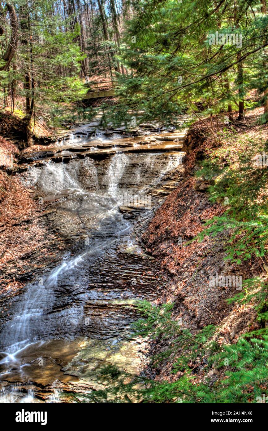 Bridal Veil Falls, Cuyahoga Valley National Park, Ohio Stock Photo