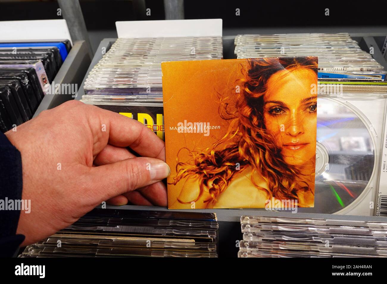 CD Single: Madonna - frozen Stock Photo