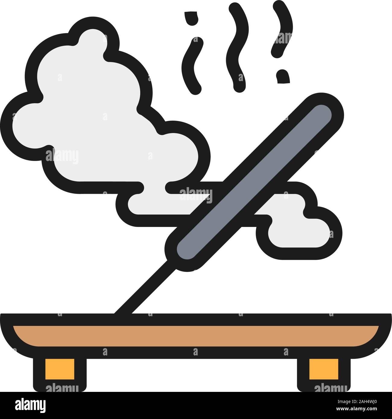 Incense burning Stock Vector Images Alamy