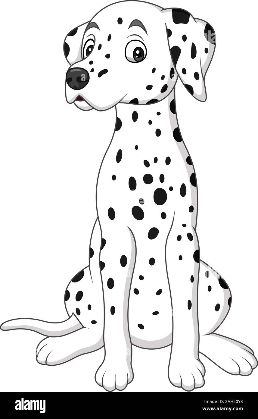 Cartoon cute dalmatian dog Stock Vector Image & Art Alamy