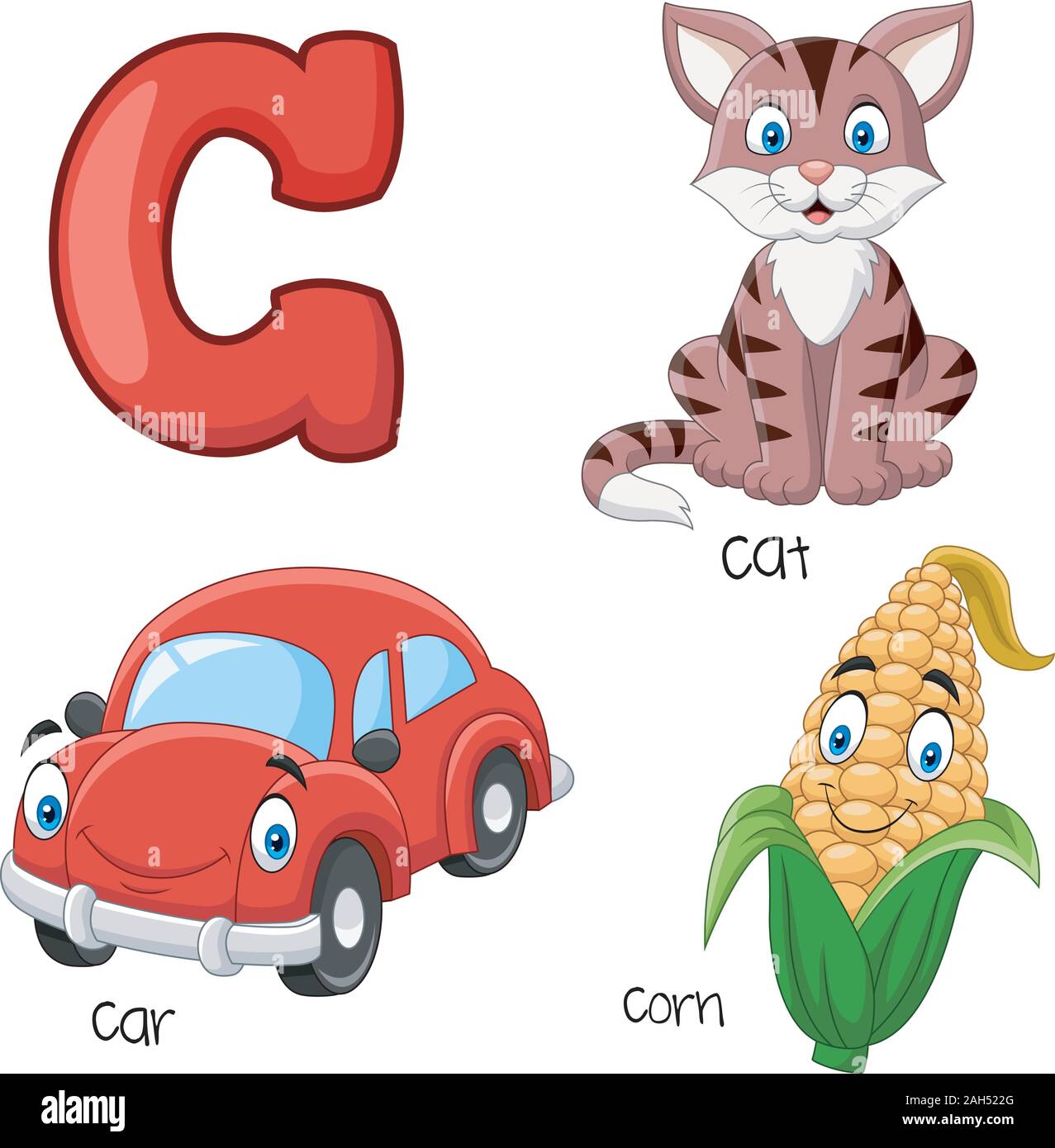 Illustration of C alphabet Stock Vector Image & Art - Alamy