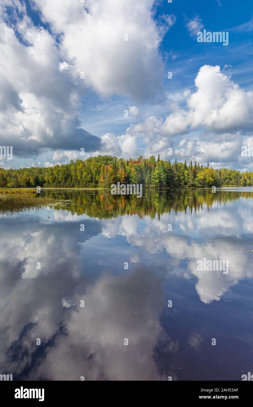 Day Lake in the ChequamegonNicolet National Forest in early September