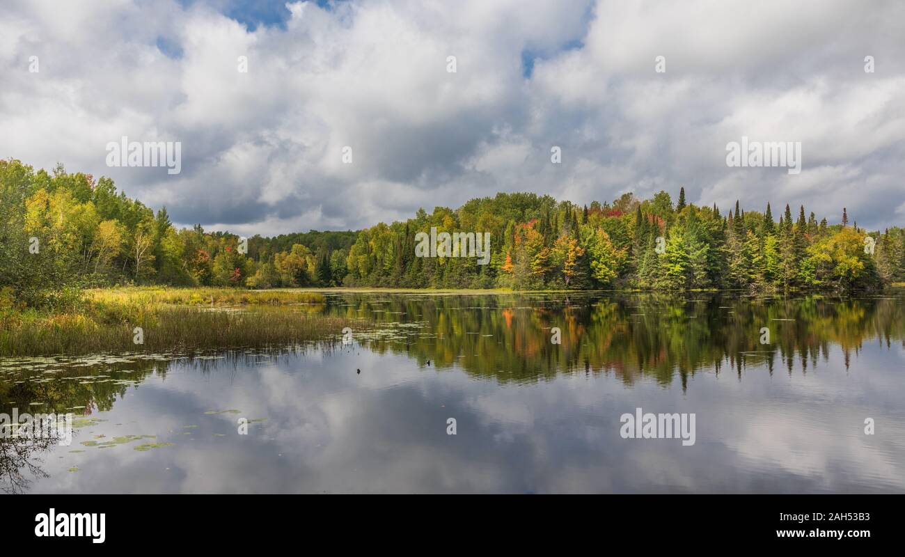 Day Lake in the ChequamegonNicolet National Forest in early September
