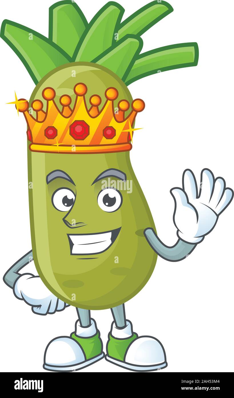 Cool King of wasabi on cartoon character style Stock Vector Image & Art
