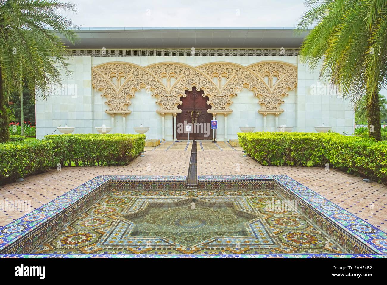 The Astaka Morocco, travel destinations Moroccan architecture in Putrajaya, Malaysia. Stock Photo