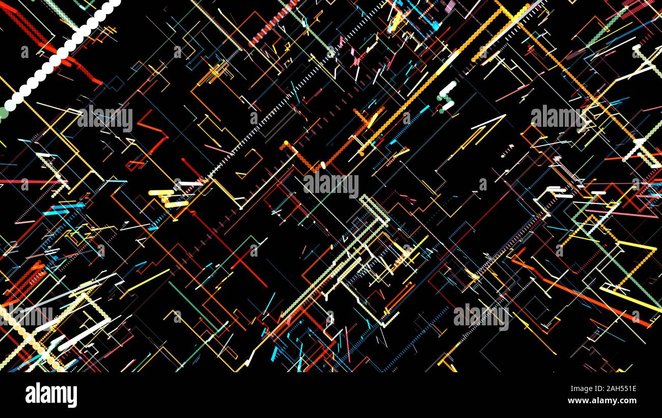 Abstract technogenic background of thin lines and stripes Stock Photo ...