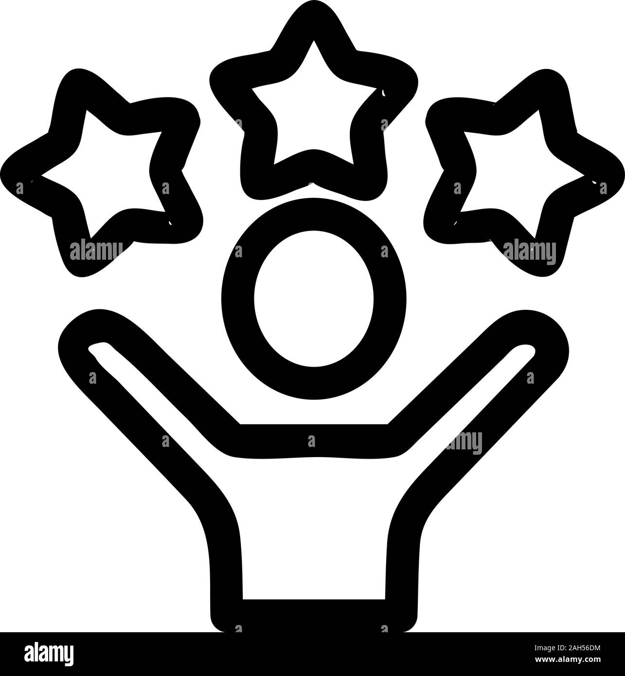 Star party icon vector. Isolated contour symbol illustration Stock ...