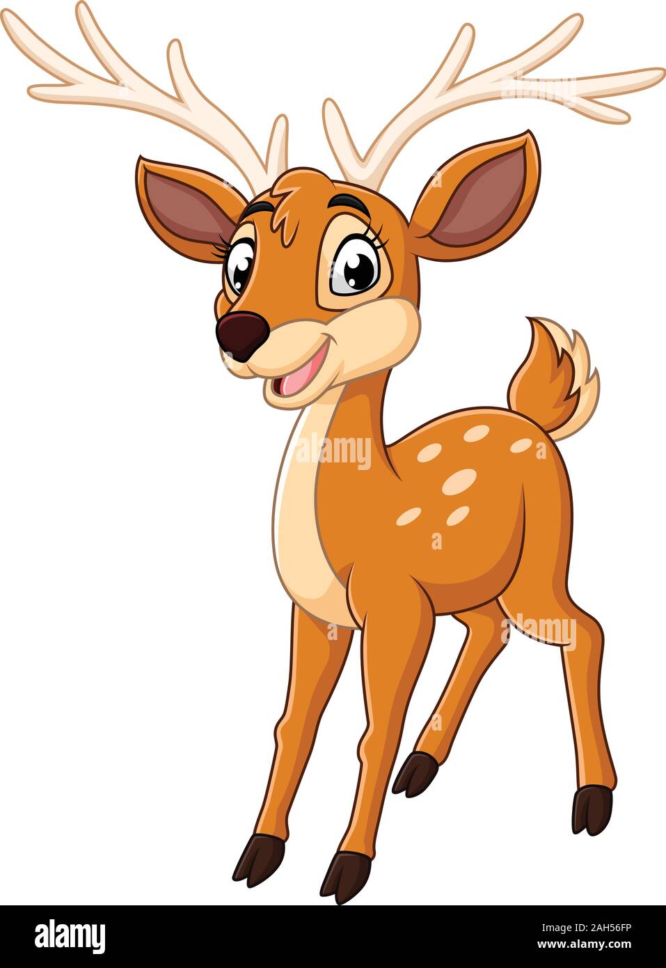 Cute deer cartoon Stock Vector Image & Art - Alamy