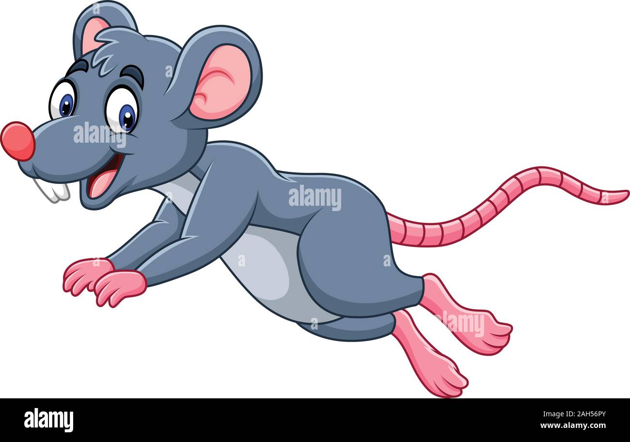 Cartoon cute mouse jumping Stock Vector Image & Art Alamy
