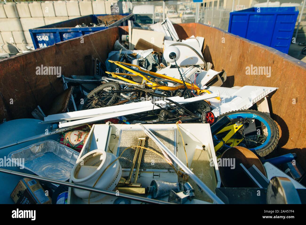 Old Household Appliance Recycling Scrap Yard At Recycled Station Stock   Old Household Appliance Recycling Scrap Yard At Recycled Station 2AH57F4 