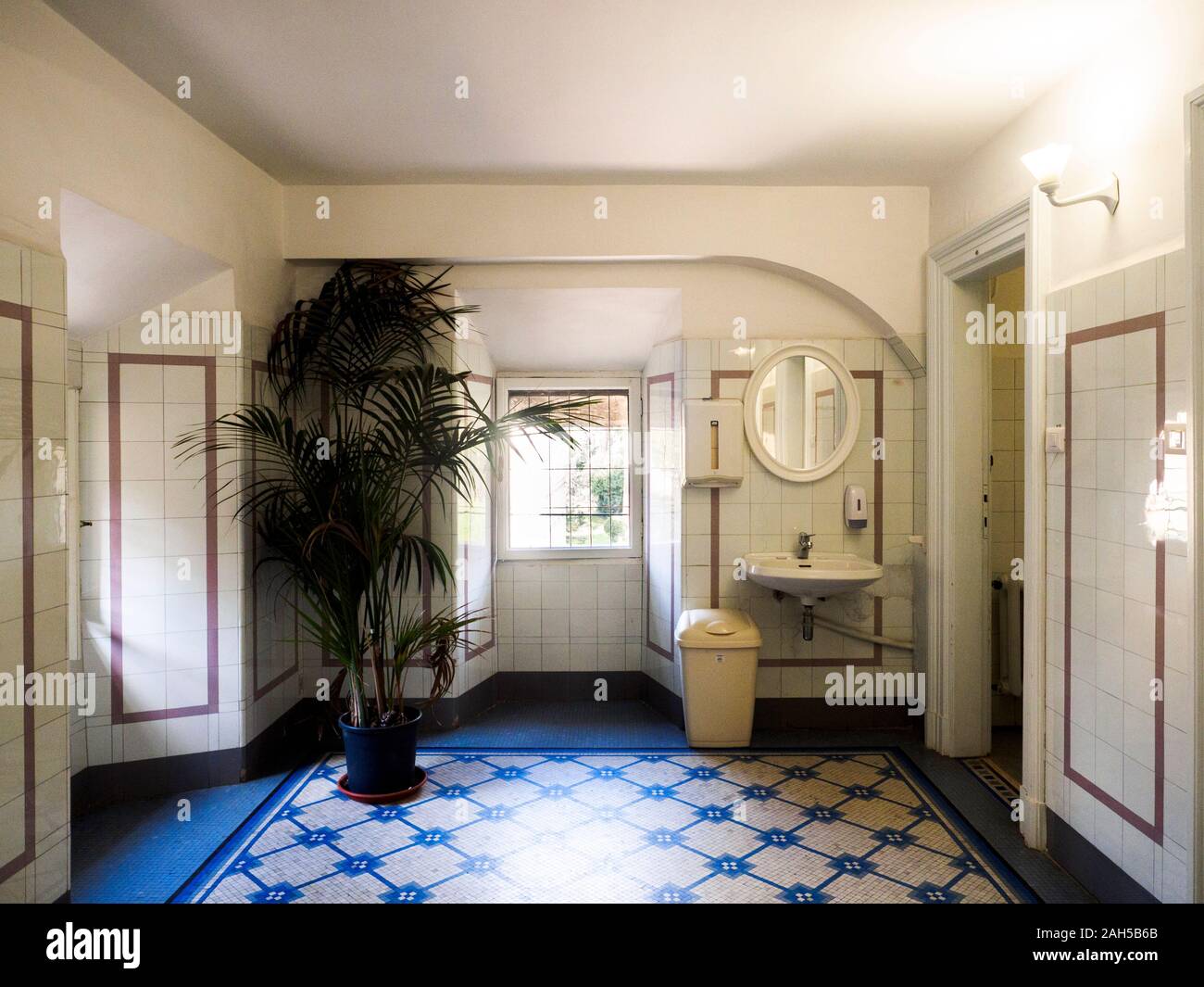 Toilet in Villa Farnesina - Rome, Italy Stock Photo