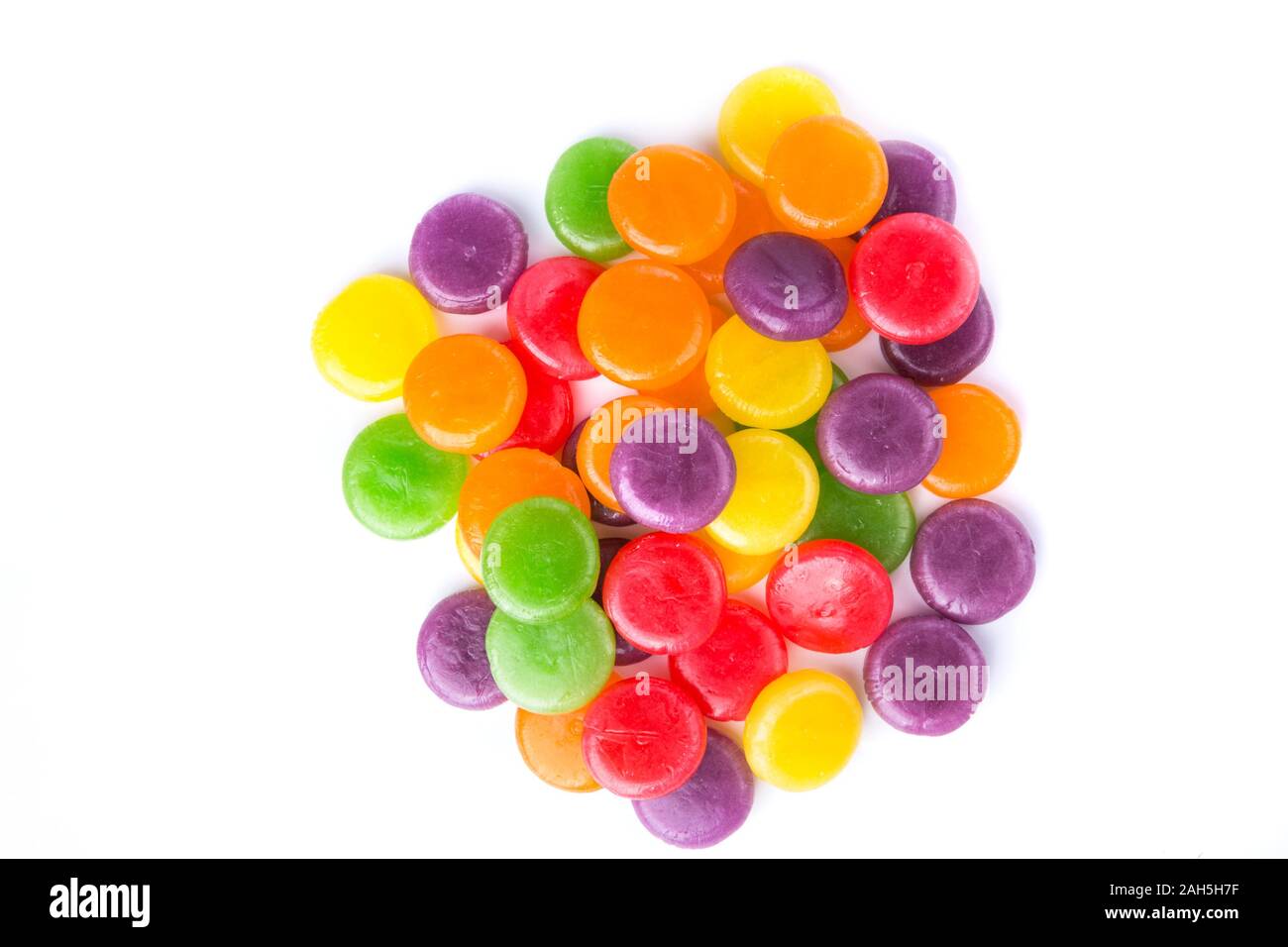 Assortment of varied colors and flavors hard candies Stock Photo Alamy