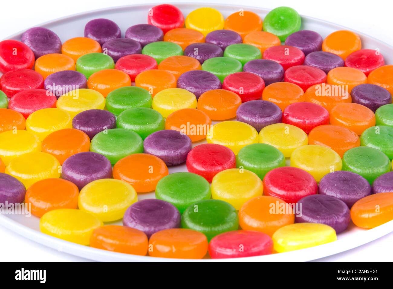 Assortment of varied colors and flavors hard candies Stock Photo Alamy