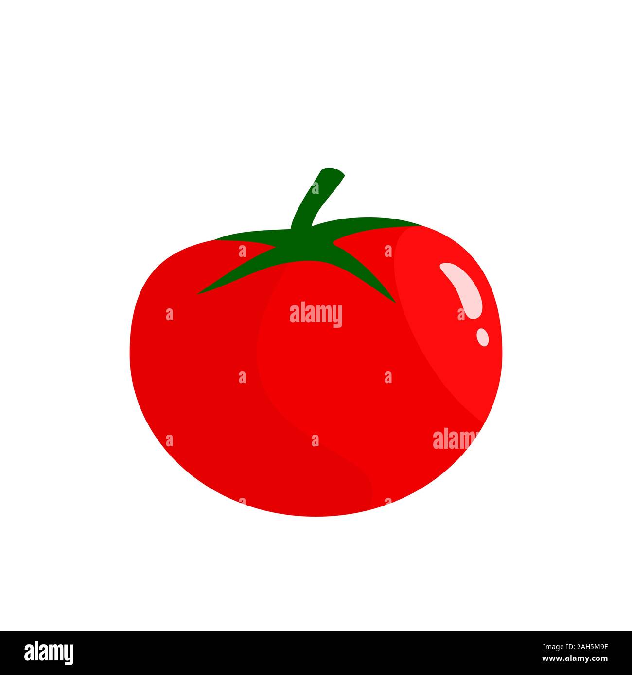 Tomato Vector Illustration Tomato Icon Flat Style Simple Tomato Clip Art Isolated On White Tomato Cartoon Logo Design Organic Food Red Vegetable Stock Vector Image Art Alamy
