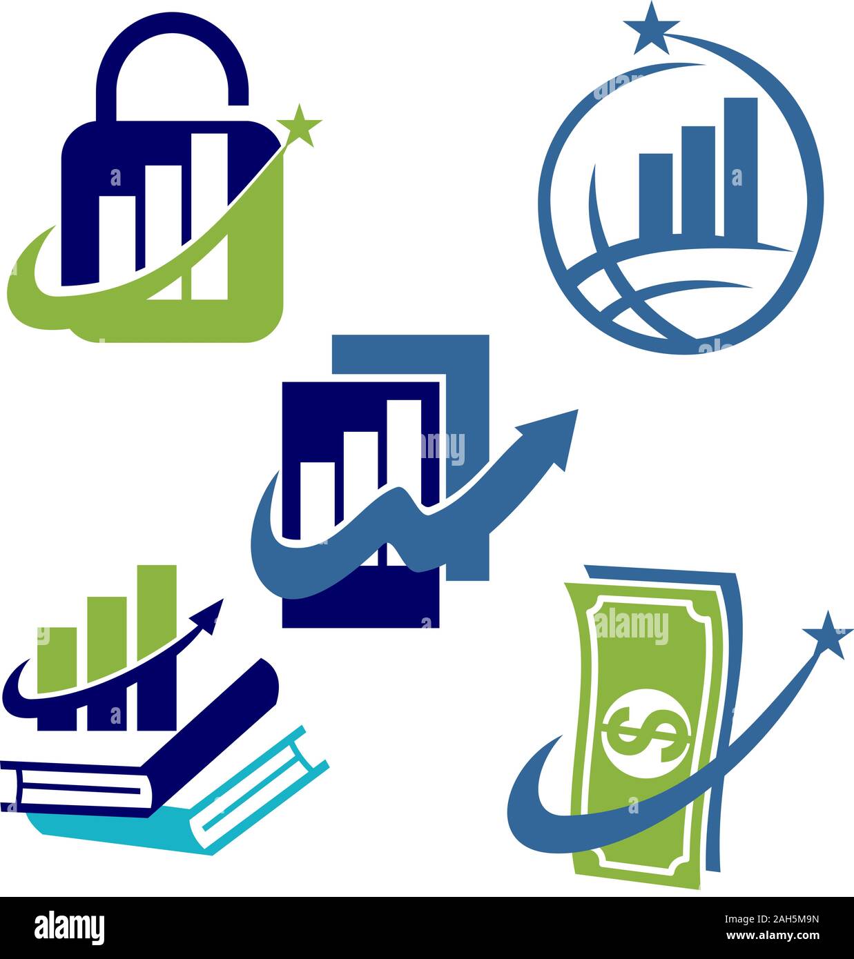 Financial Accounting Consulting Logo Template Vector Icon Stock Vector