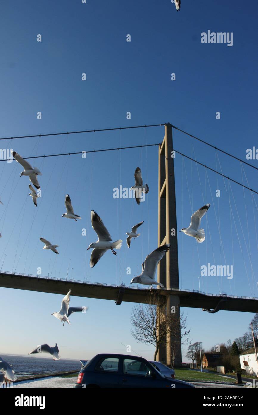 The Humber Bridge Stock Photo