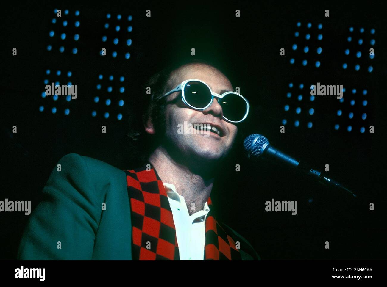 Elton John Louder than Concorde Tour. Earls Court London 1976 Stock Photo