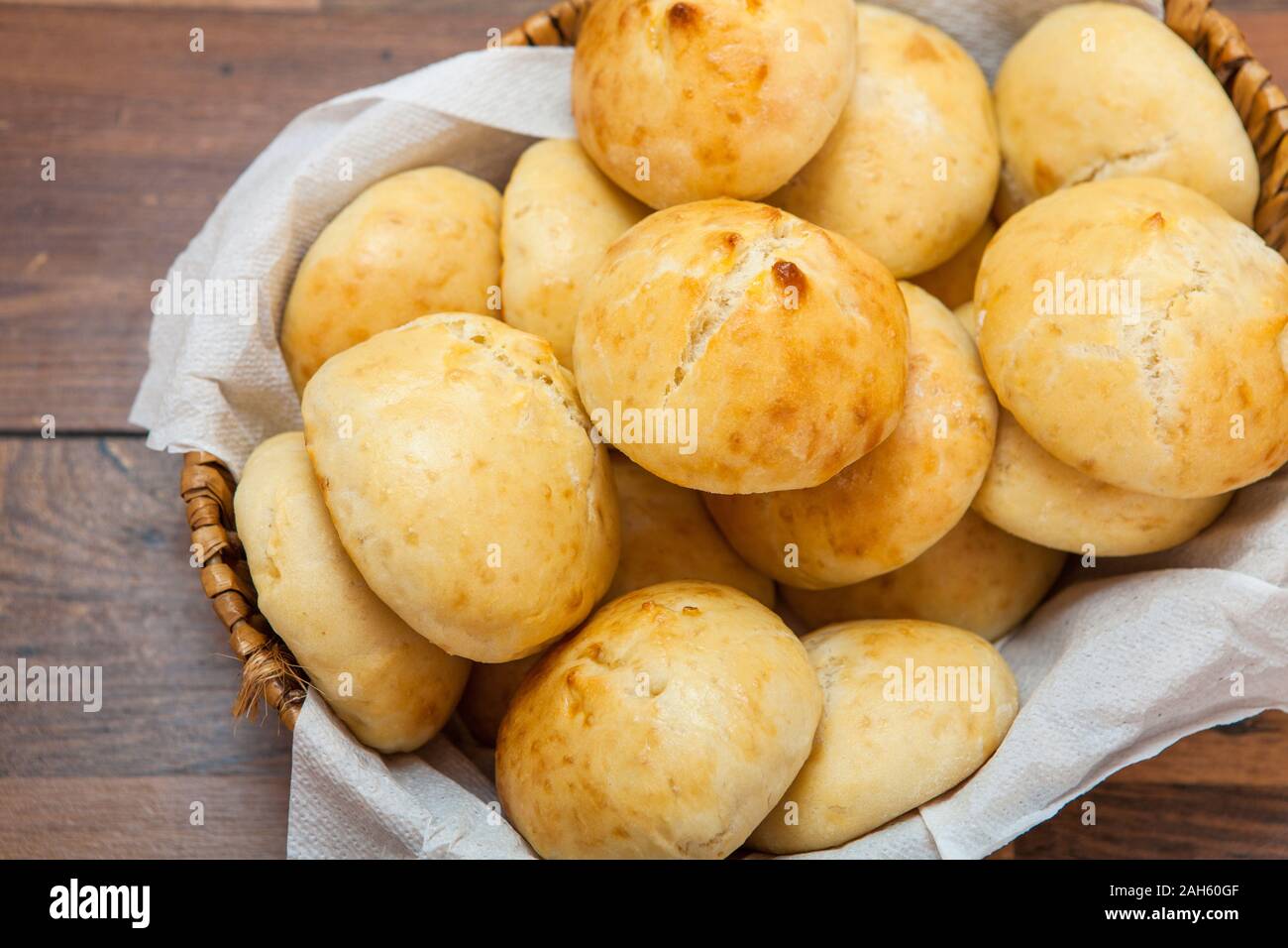 Mini bread in basket Stock Photo Alamy