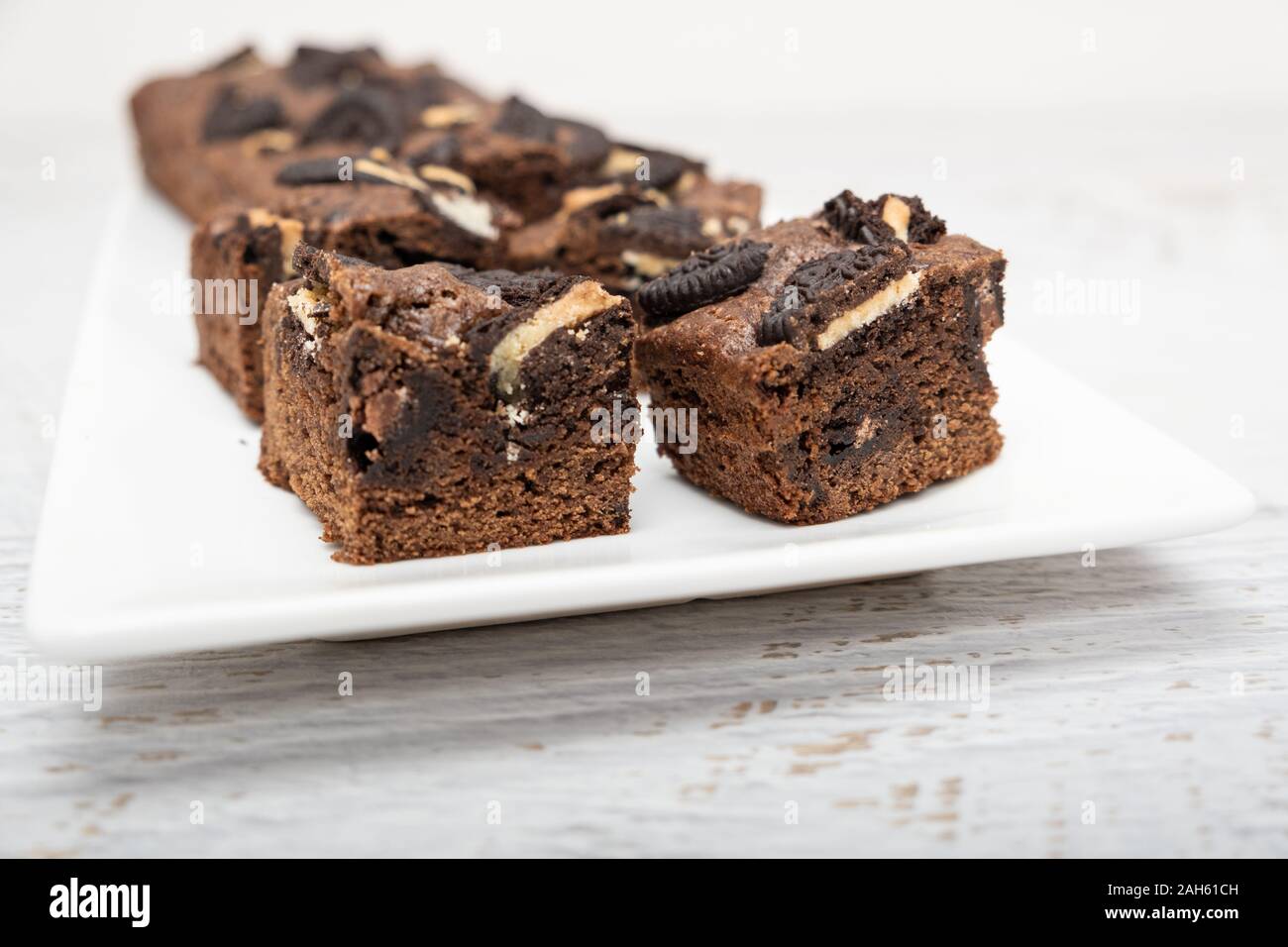 Homemade sweet cake with chocolate chips Stock Photo