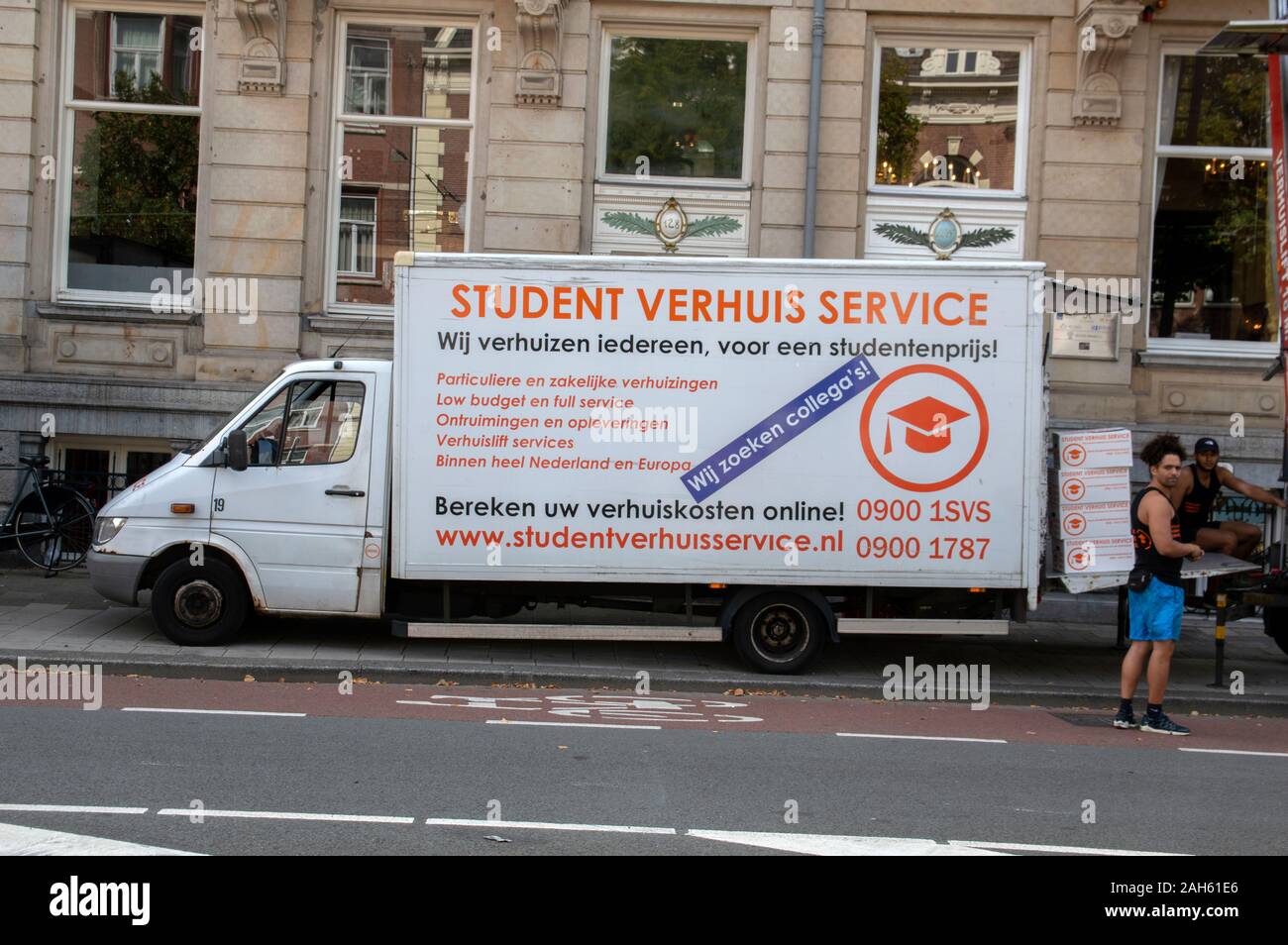 Student Verhuis Service Truck At Amsterdam The Netherlands 2019 Stock Photo  - Alamy