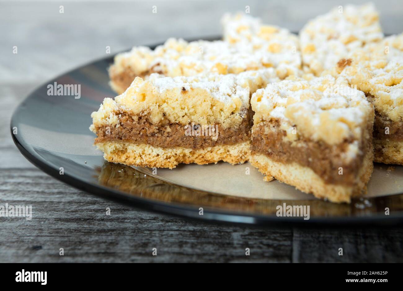 Homemade Walnut Dessert with Sugar Stock Photo Alamy