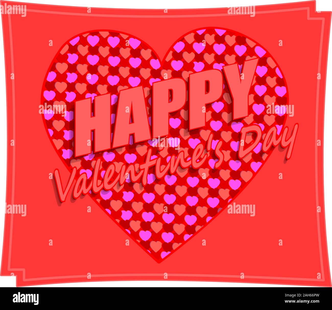 Vector illustration: Happy Valentine's day Stock Vector Image & Art - Alamy